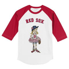 MLB Boston Red Sox Tiny Turnip Youth Babes 3/4-Sleeve Raglan T-Shirt
