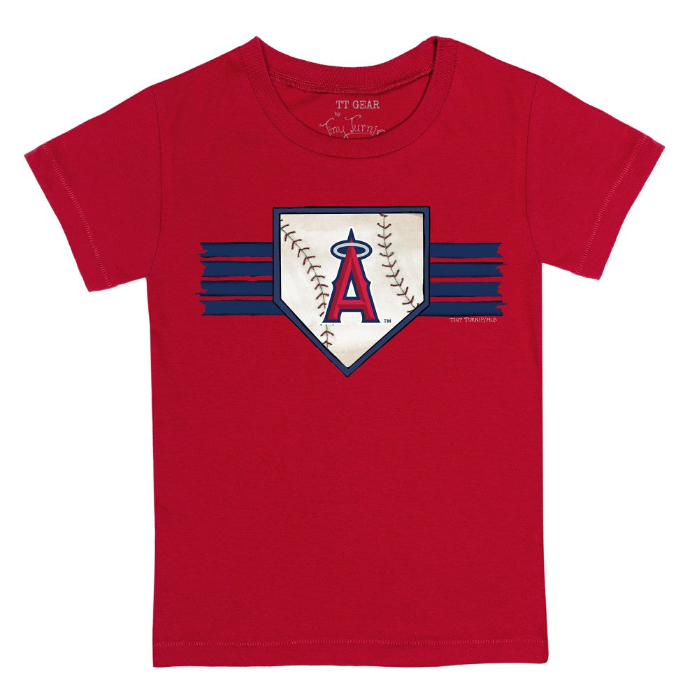 MLB Los Angeles Angels Tiny Turnip Youth Base Stripe T-Shirt