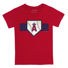 MLB Los Angeles Angels Tiny Turnip Youth Base Stripe T-Shirt