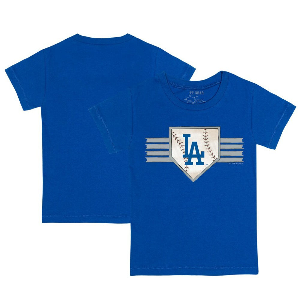 MLB Los Angeles Dodgers Tiny Turnip Youth Base Stripe T-Shirt