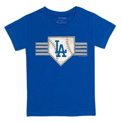 MLB Los Angeles Dodgers Tiny Turnip Youth Base Stripe T-Shirt