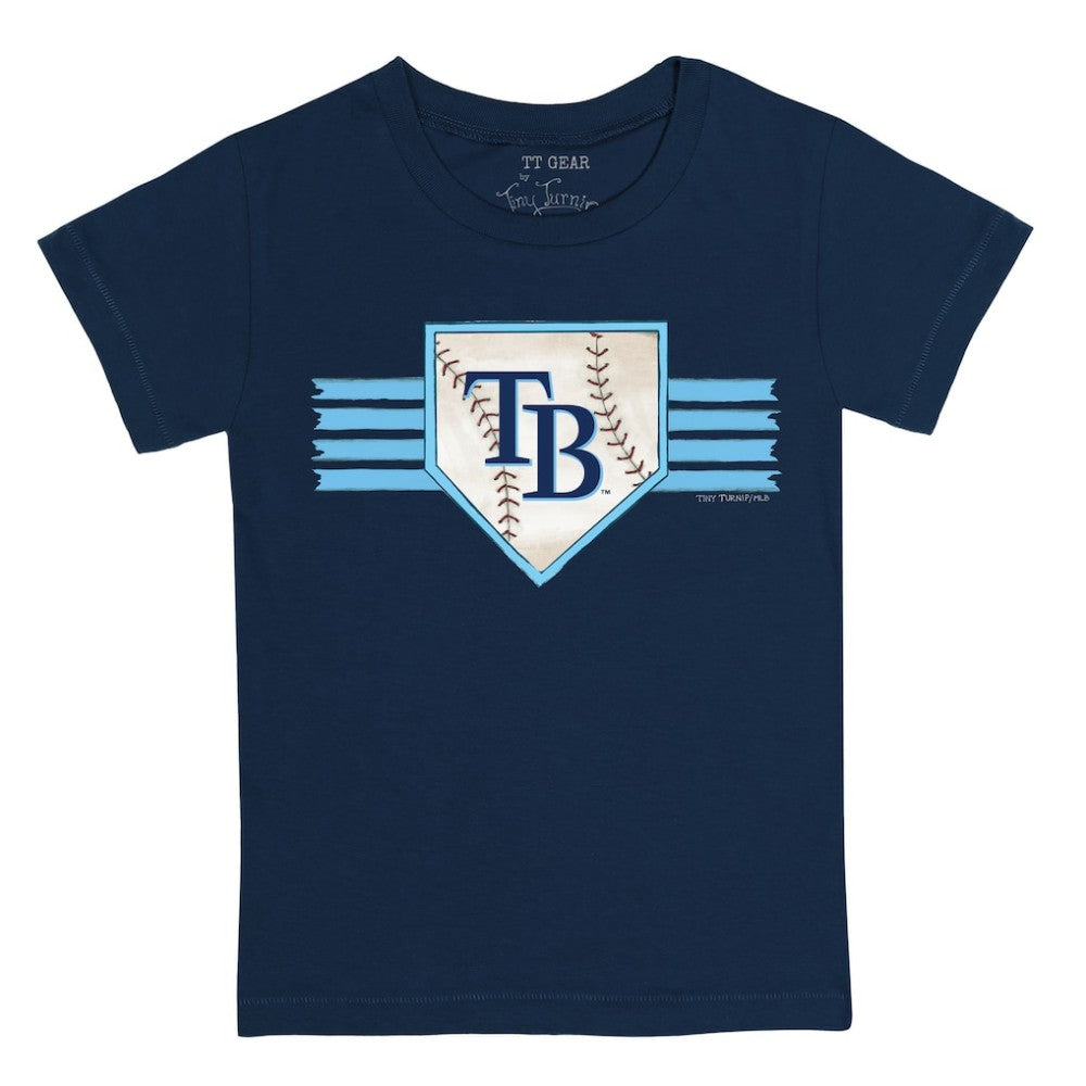 MLB Tampa Bay Rays Tiny Turnip Youth Base Stripe T-Shirt