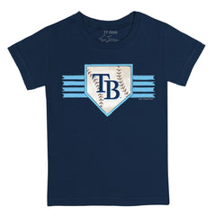 MLB Tampa Bay Rays Tiny Turnip Youth Base Stripe T-Shirt