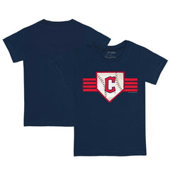 MLB Cleveland Guardians Tiny Turnip Youth Base Stripe T-Shirt