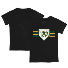 MLB Athletics Tiny Turnip Youth Base Stripe T-Shirt