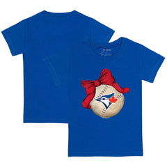 MLB Toronto Blue Jays Tiny Turnip Youth Baseball Bow T-Shirt