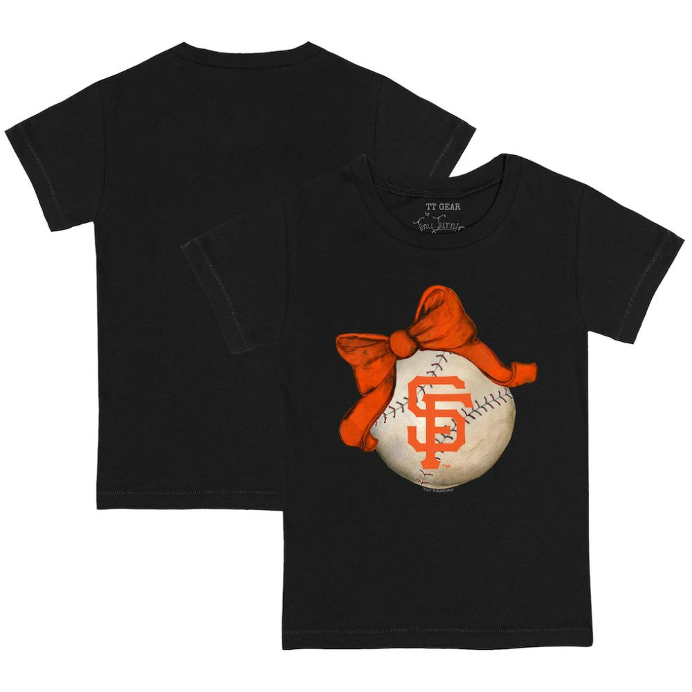 MLB San Francisco Giants Tiny Turnip Youth Baseball Bow T-Shirt