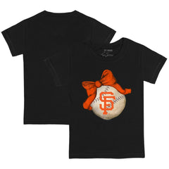 MLB San Francisco Giants Tiny Turnip Youth Baseball Bow T-Shirt