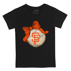 MLB San Francisco Giants Tiny Turnip Youth Baseball Bow T-Shirt