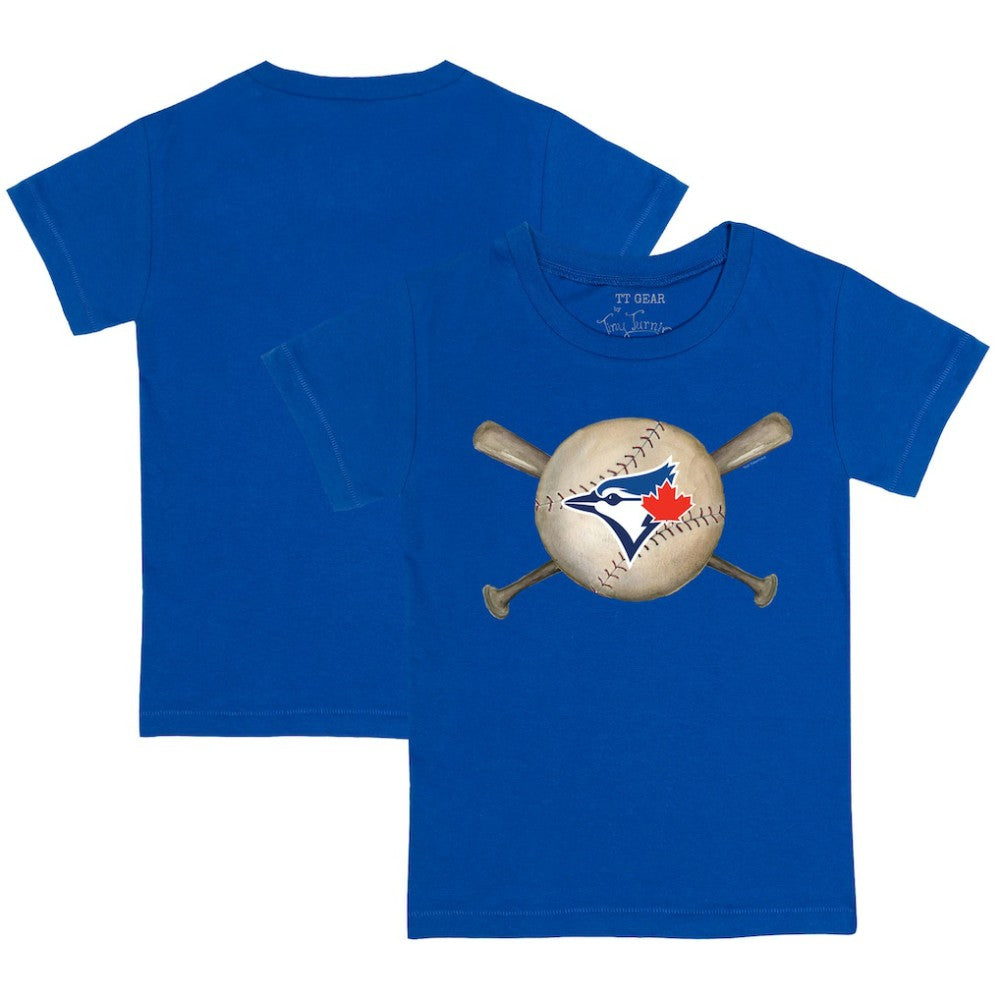 MLB Toronto Blue Jays Tiny Turnip Youth Baseball Cross Bats T-Shirt