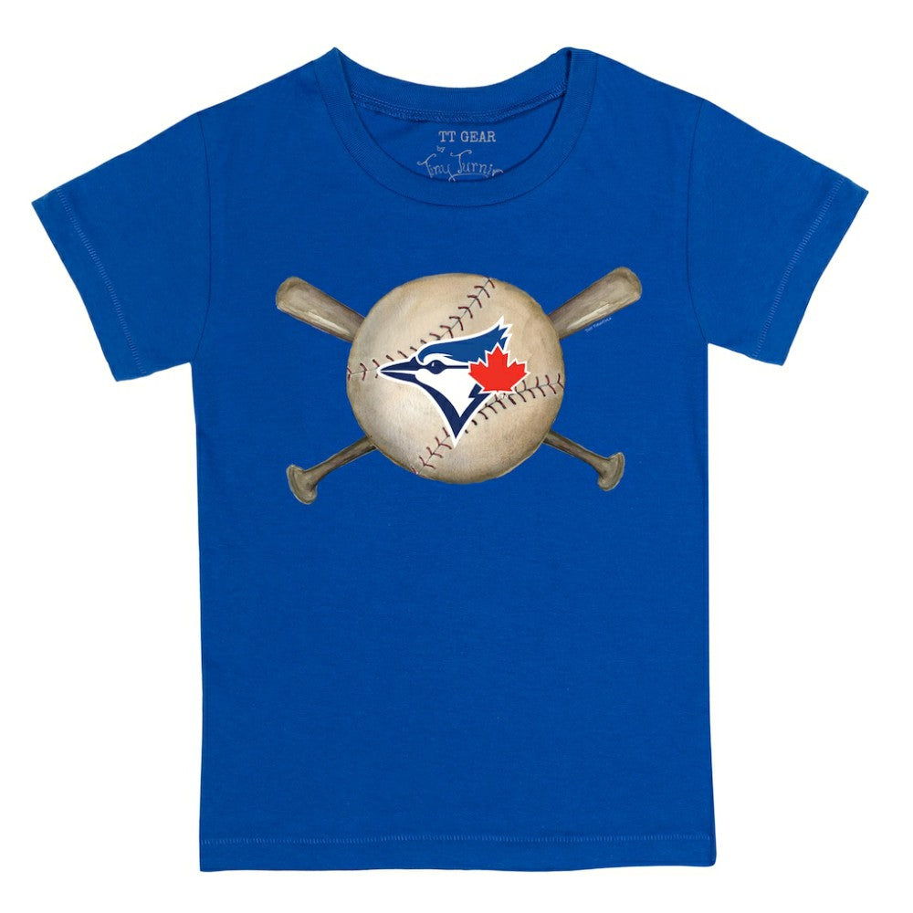MLB Toronto Blue Jays Tiny Turnip Youth Baseball Cross Bats T-Shirt
