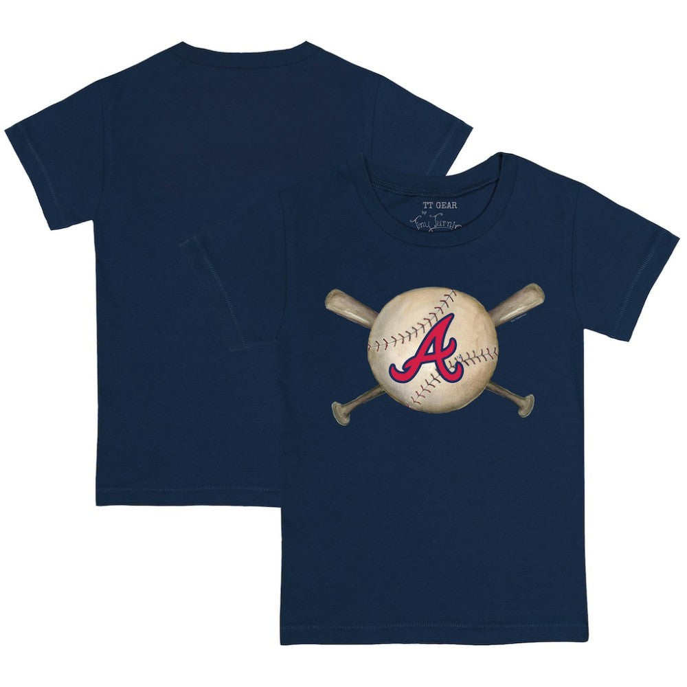 MLB Atlanta Braves Tiny Turnip Youth Baseball Cross Bats T-Shirt