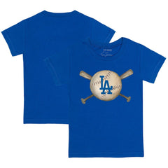 MLB Los Angeles Dodgers Tiny Turnip Youth Baseball Cross Bats T-Shirt