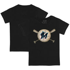 MLB Miami Marlins Tiny Turnip Youth Baseball Cross Bats T-Shirt
