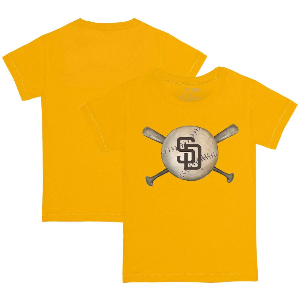 MLB San Diego Padres Tiny Turnip Youth Baseball Cross Bats T-Shirt