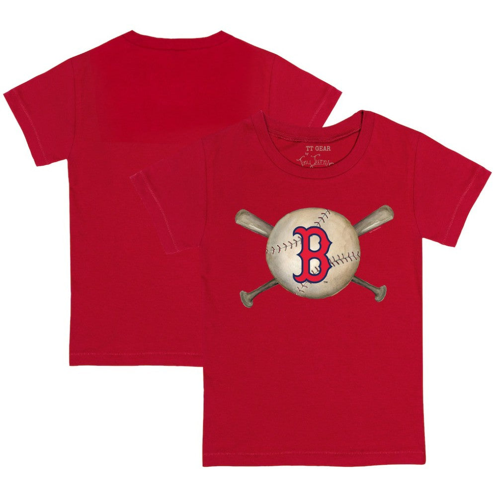 MLB Boston Red Sox Tiny Turnip Youth Baseball Cross Bats T-Shirt