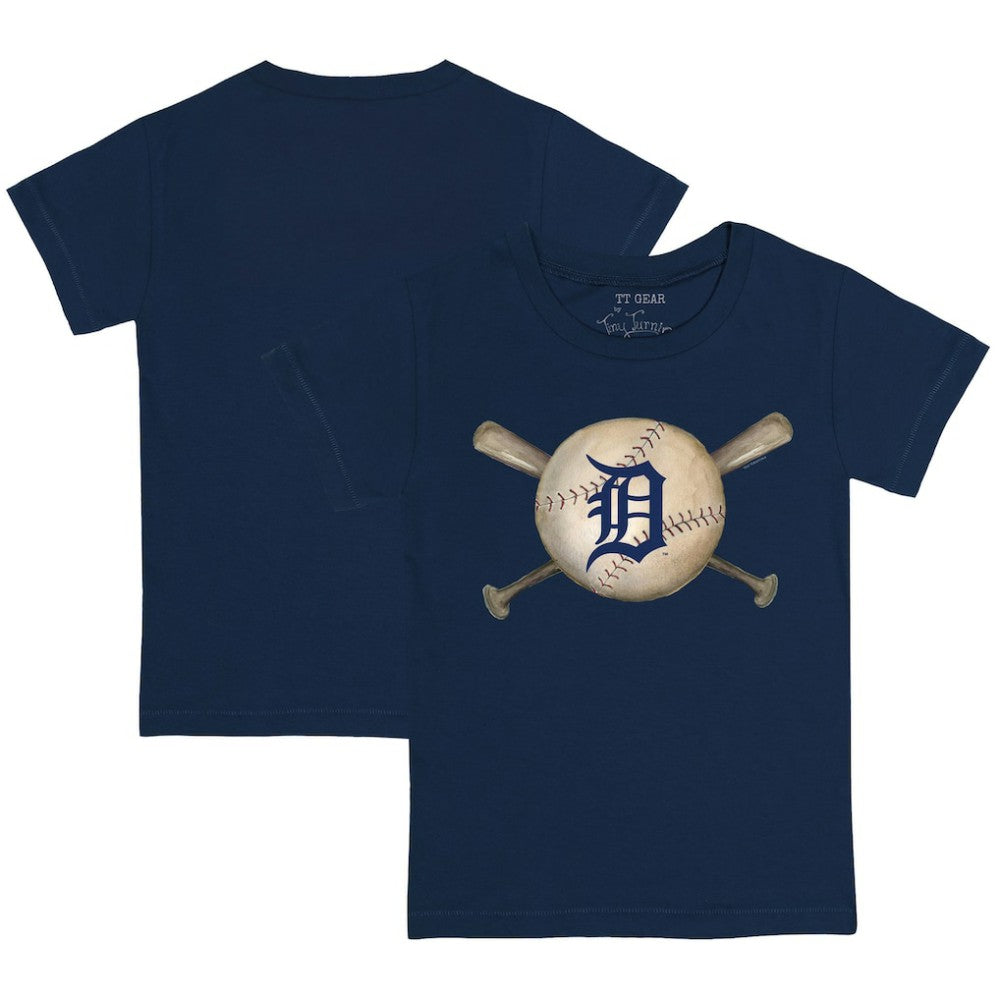 MLB Detroit Tigers Tiny Turnip Youth Baseball Cross Bats T-Shirt