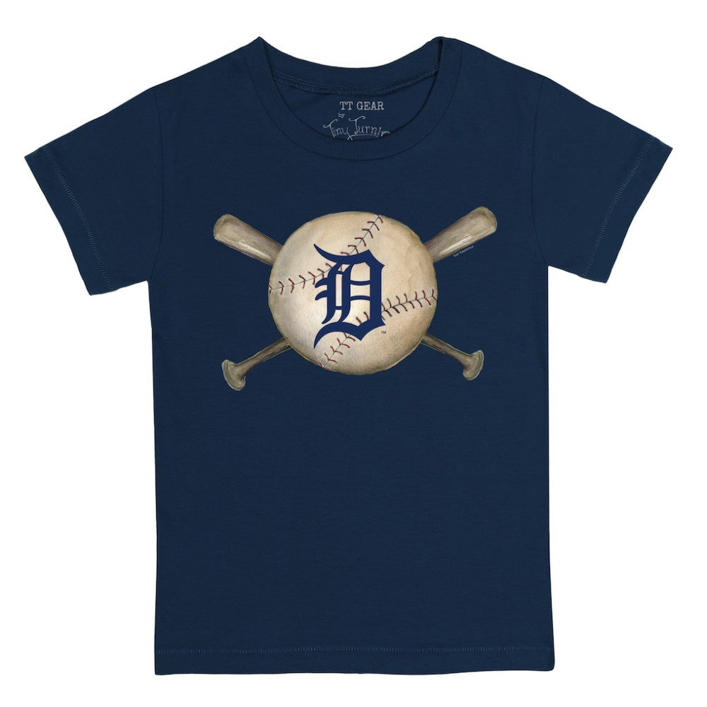 MLB Detroit Tigers Tiny Turnip Youth Baseball Cross Bats T-Shirt