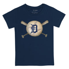 MLB Detroit Tigers Tiny Turnip Youth Baseball Cross Bats T-Shirt