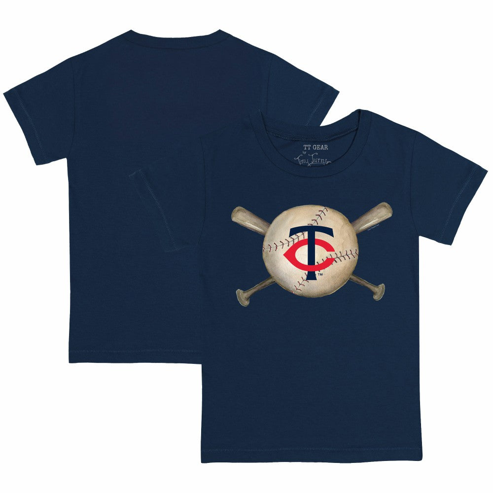 MLB Minnesota Twins Tiny Turnip Youth Baseball Cross Bats T-Shirt