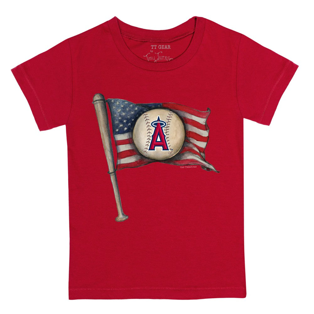MLB Los Angeles Angels Tiny Turnip Youth Baseball Flag T-Shirt