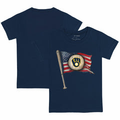 MLB Milwaukee Brewers Tiny Turnip Youth Baseball Flag T-Shirt