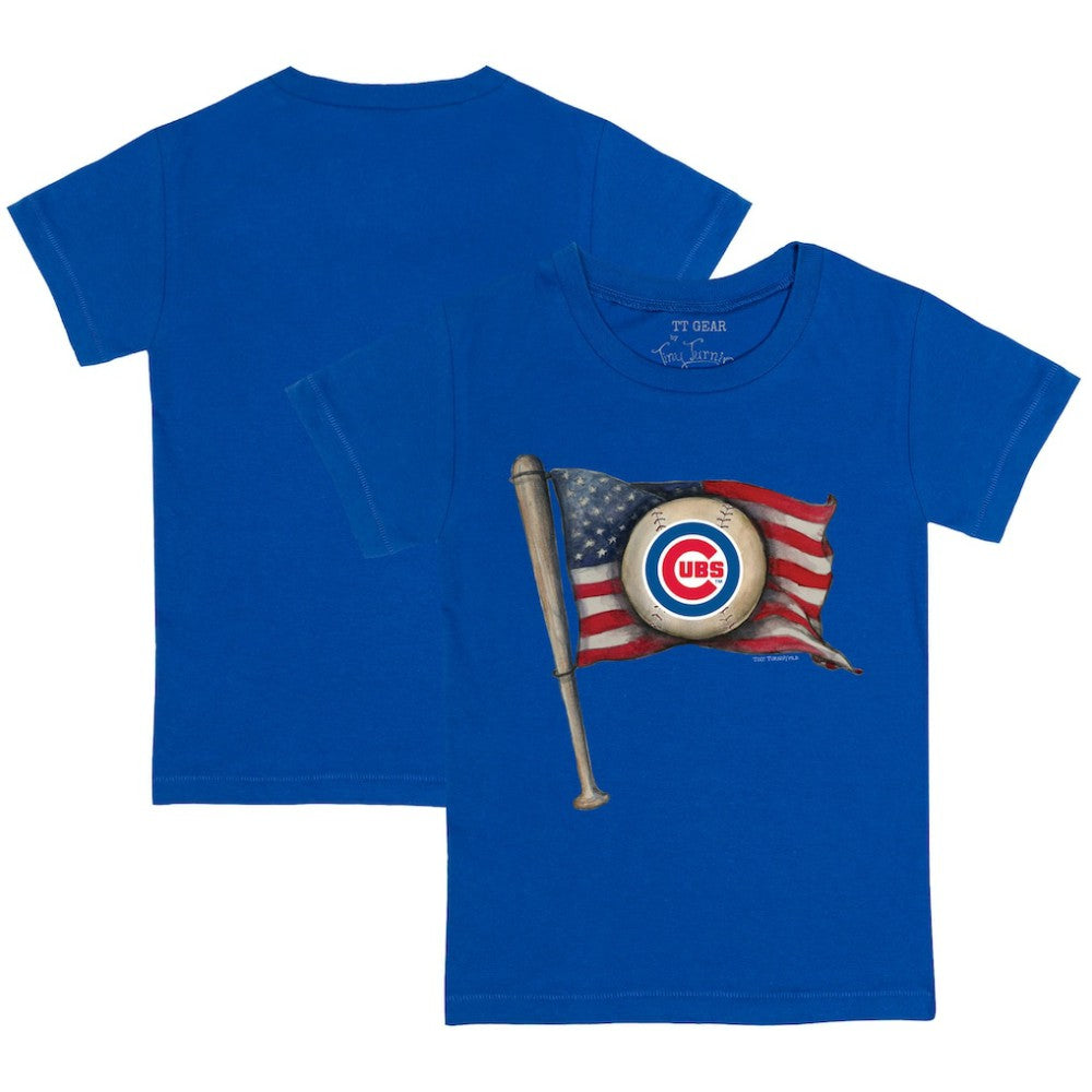 MLB Chicago Cubs Tiny Turnip Youth Baseball Flag T-Shirt