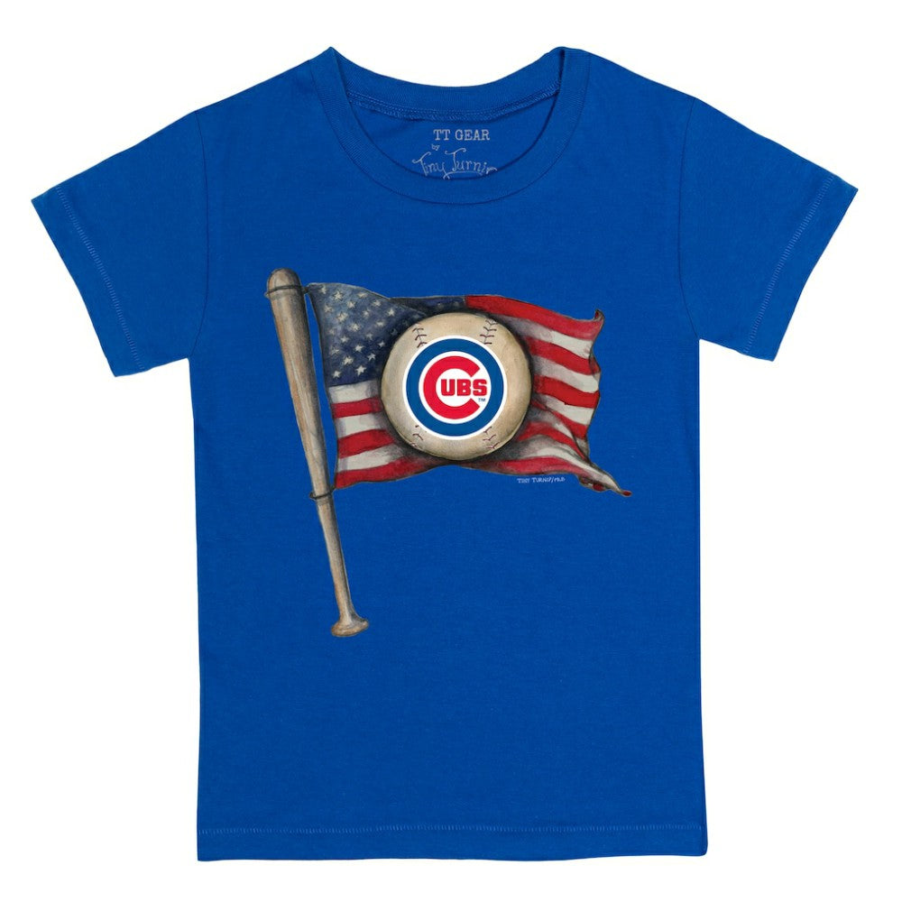 MLB Chicago Cubs Tiny Turnip Youth Baseball Flag T-Shirt