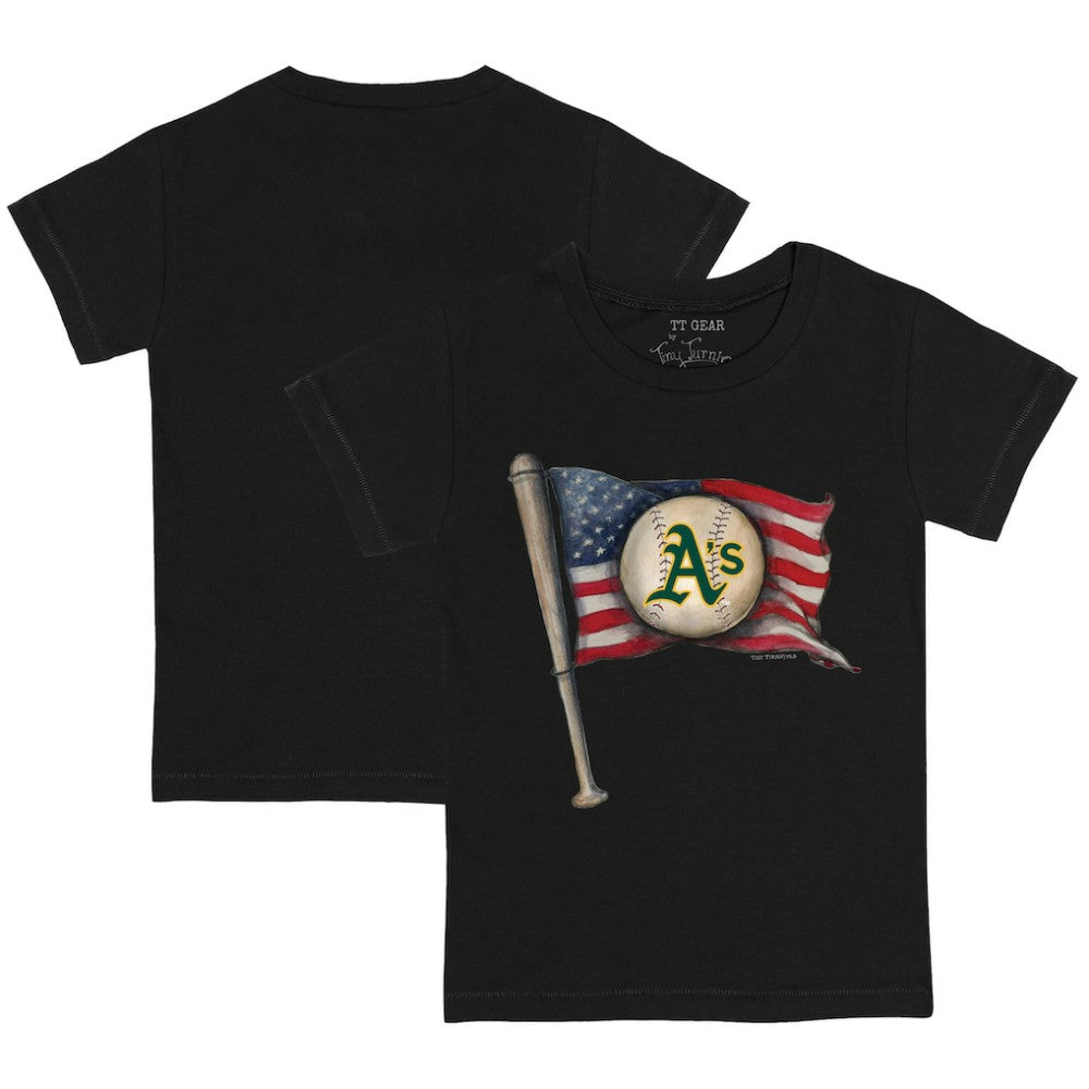 MLB Athletics Tiny Turnip Youth Baseball Flag T-Shirt
