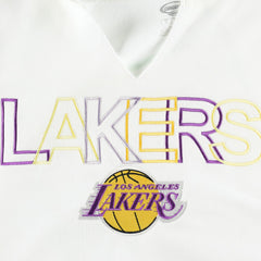 NBA Los Angeles Lakers Concepts Sport Women's Sunray Notch Neck Long Sleeve Top