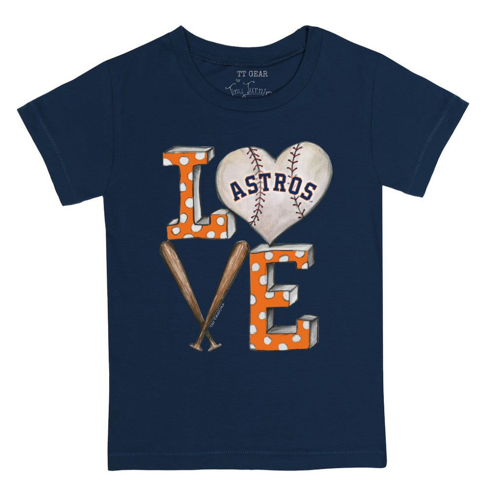MLB Houston Astros Tiny Turnip Youth Baseball Love T-Shirt