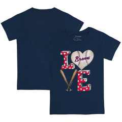 MLB Atlanta Braves Tiny Turnip Youth Baseball Love T-Shirt