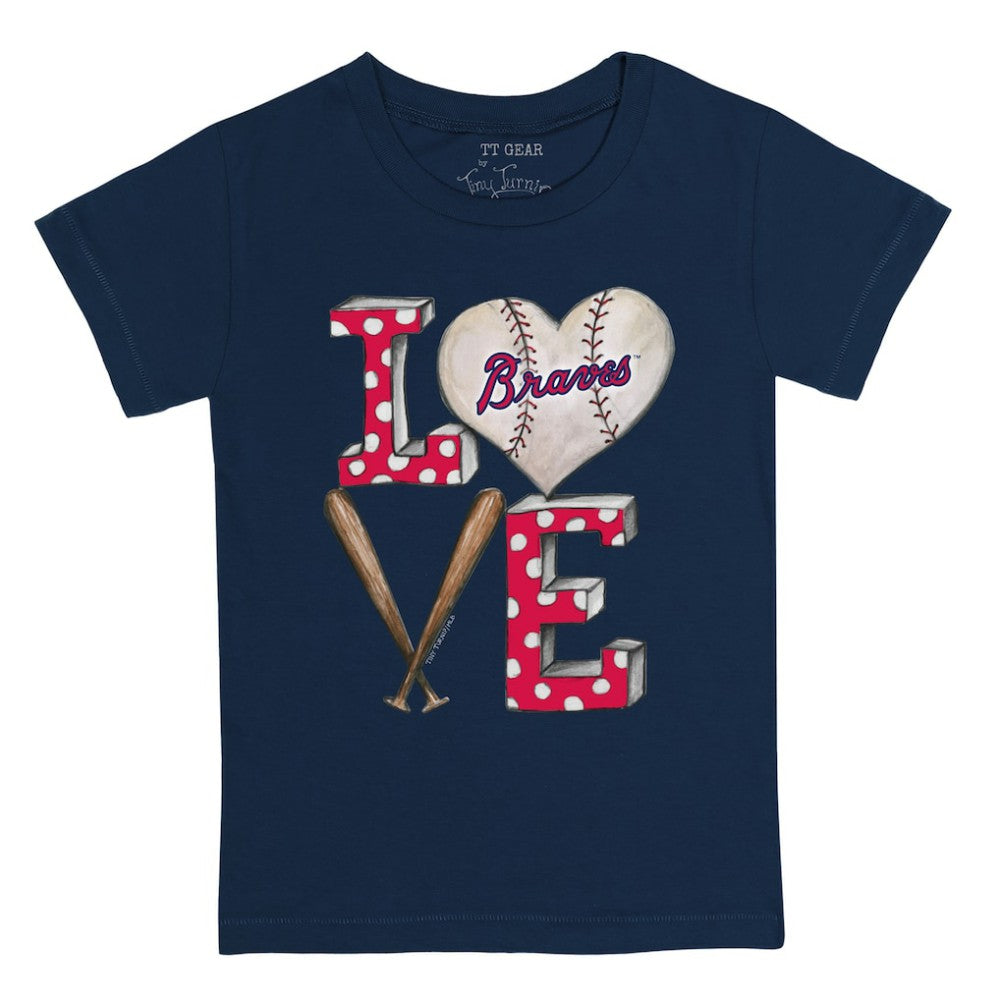 MLB Atlanta Braves Tiny Turnip Youth Baseball Love T-Shirt