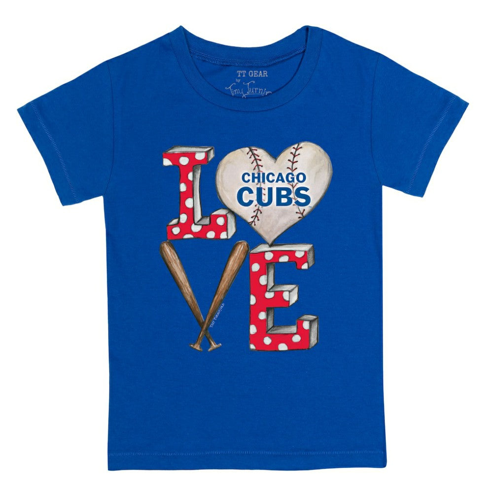 MLB Chicago Cubs Tiny Turnip Youth Baseball Love T-Shirt
