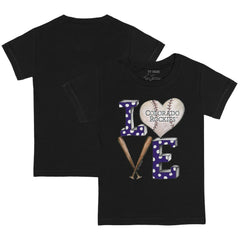MLB Colorado Rockies Tiny Turnip Youth Baseball Love T-Shirt