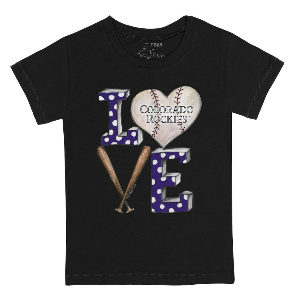 MLB Colorado Rockies Tiny Turnip Youth Baseball Love T-Shirt