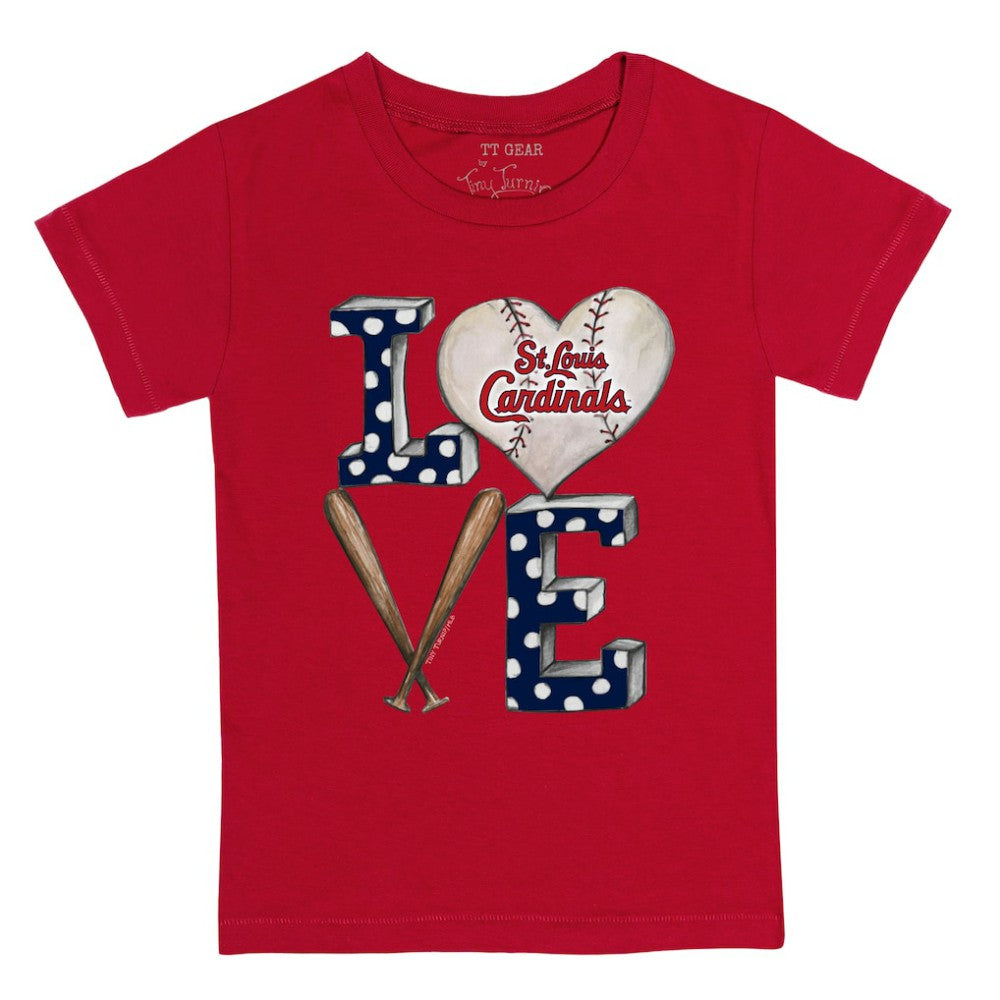 MLB St. Louis Cardinals Tiny Turnip Youth Baseball Love T-Shirt