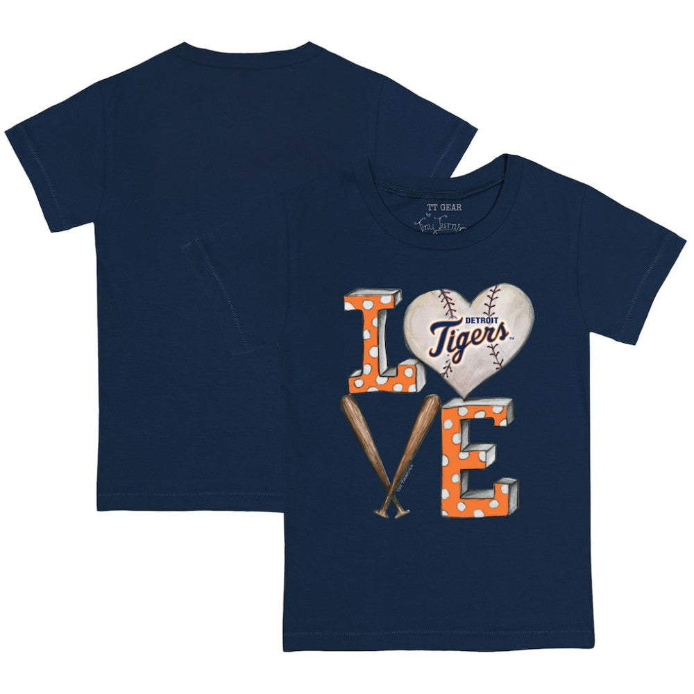 MLB Detroit Tigers Tiny Turnip Youth Baseball Love T-Shirt