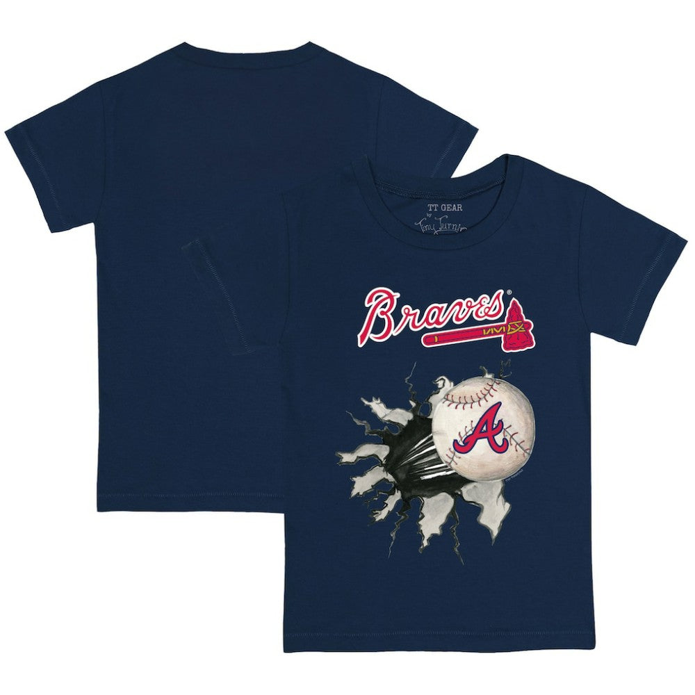 MLB Atlanta Braves Tiny Turnip Youth Baseball Tear T-Shirt
