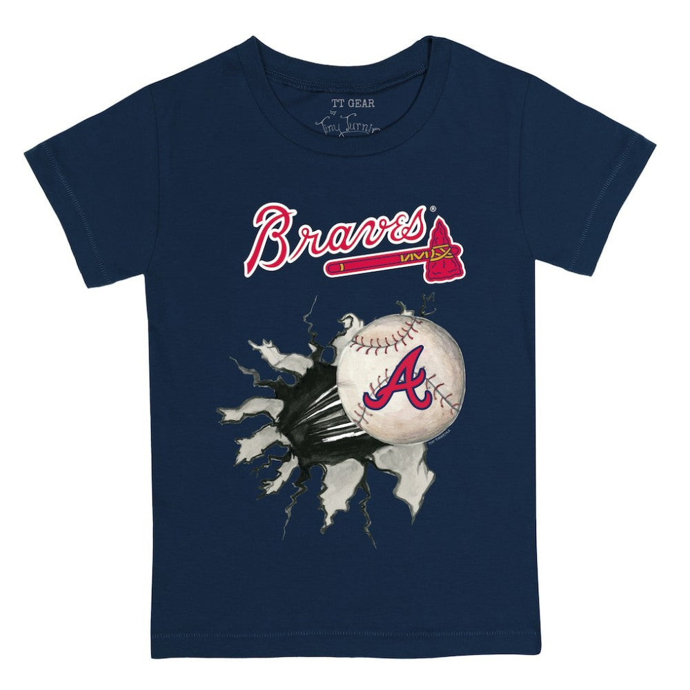 MLB Atlanta Braves Tiny Turnip Youth Baseball Tear T-Shirt