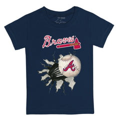 MLB Atlanta Braves Tiny Turnip Youth Baseball Tear T-Shirt