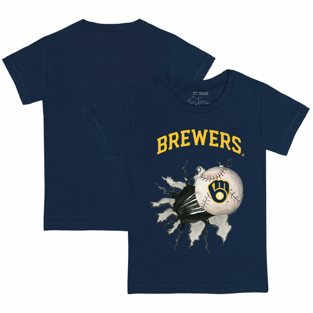 MLB Milwaukee Brewers Tiny Turnip Youth Baseball Tear T-Shirt