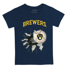 MLB Milwaukee Brewers Tiny Turnip Youth Baseball Tear T-Shirt