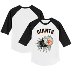 MLB San Francisco Giants Tiny Turnip Youth Baseball Tear 3/4-Sleeve Raglan T-Shirt