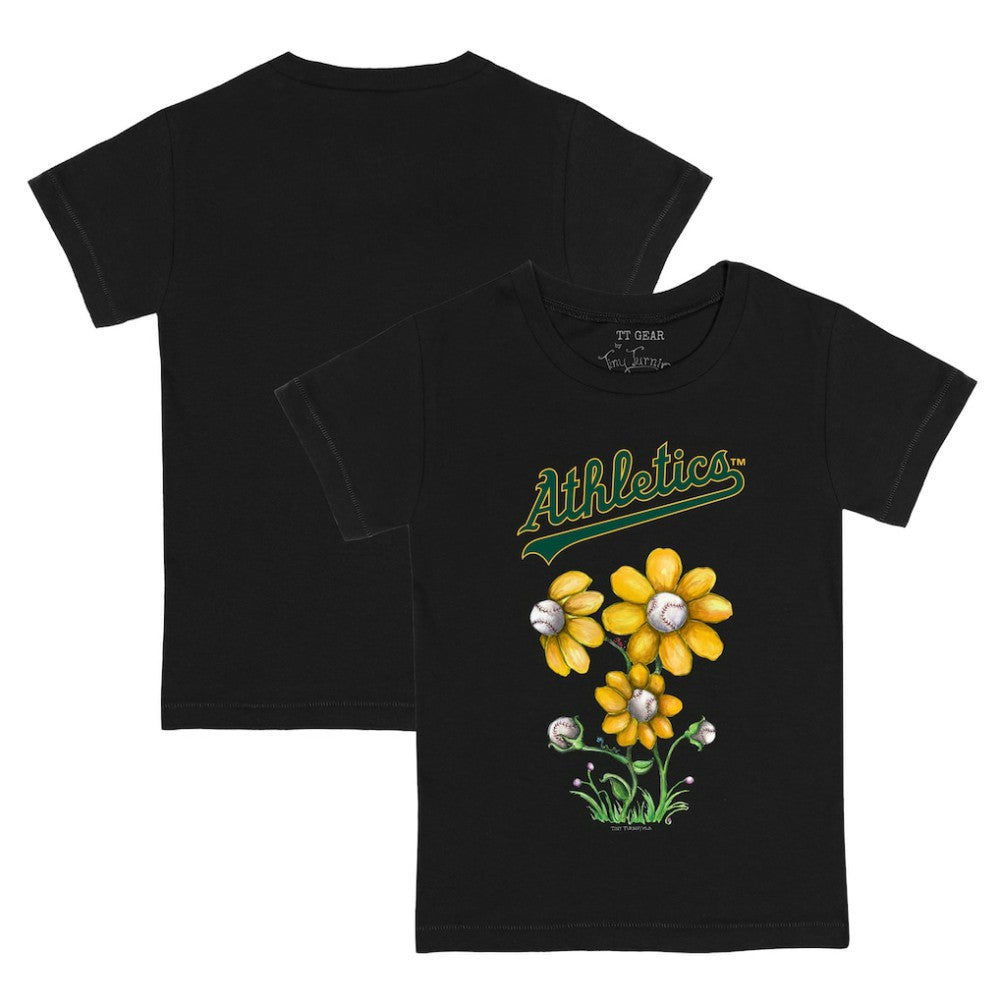 MLB Athletics Tiny Turnip Youth Blooming Baseballs T-Shirt