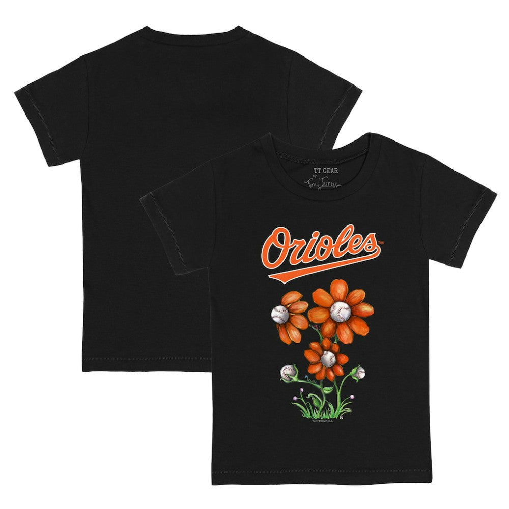 MLB Baltimore Orioles Tiny Turnip Youth Blooming Baseballs T-Shirt