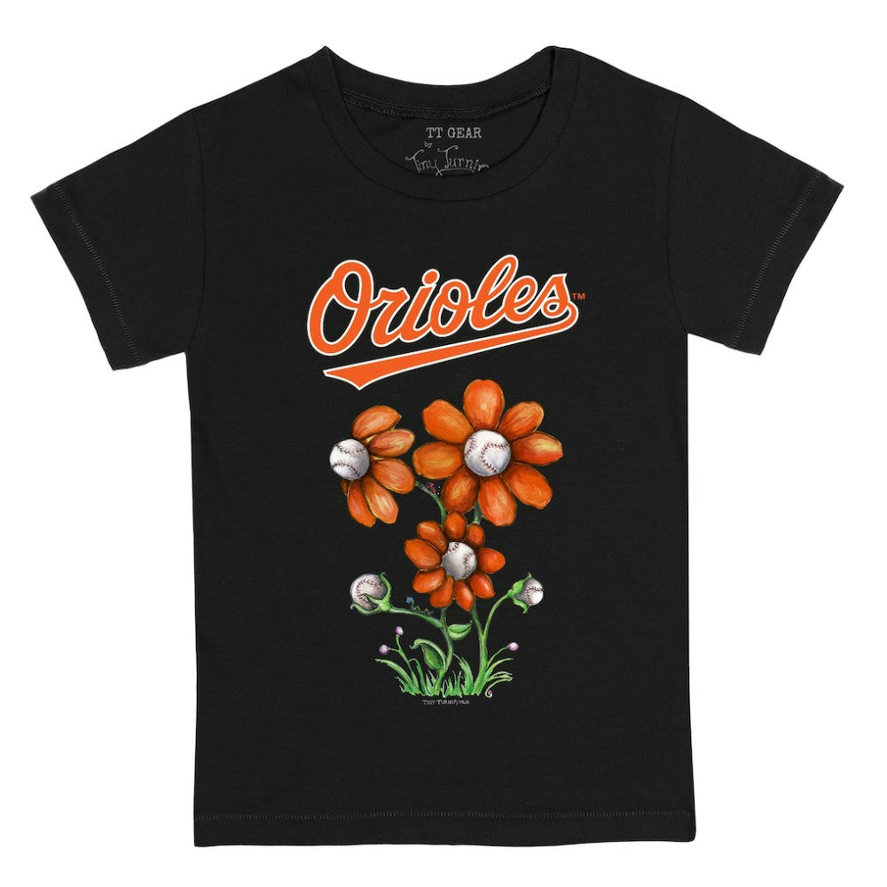 MLB Baltimore Orioles Tiny Turnip Youth Blooming Baseballs T-Shirt