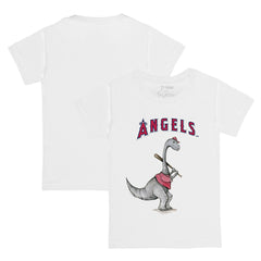 MLB Los Angeles Angels Tiny Turnip Youth Bronto Logo T-Shirt