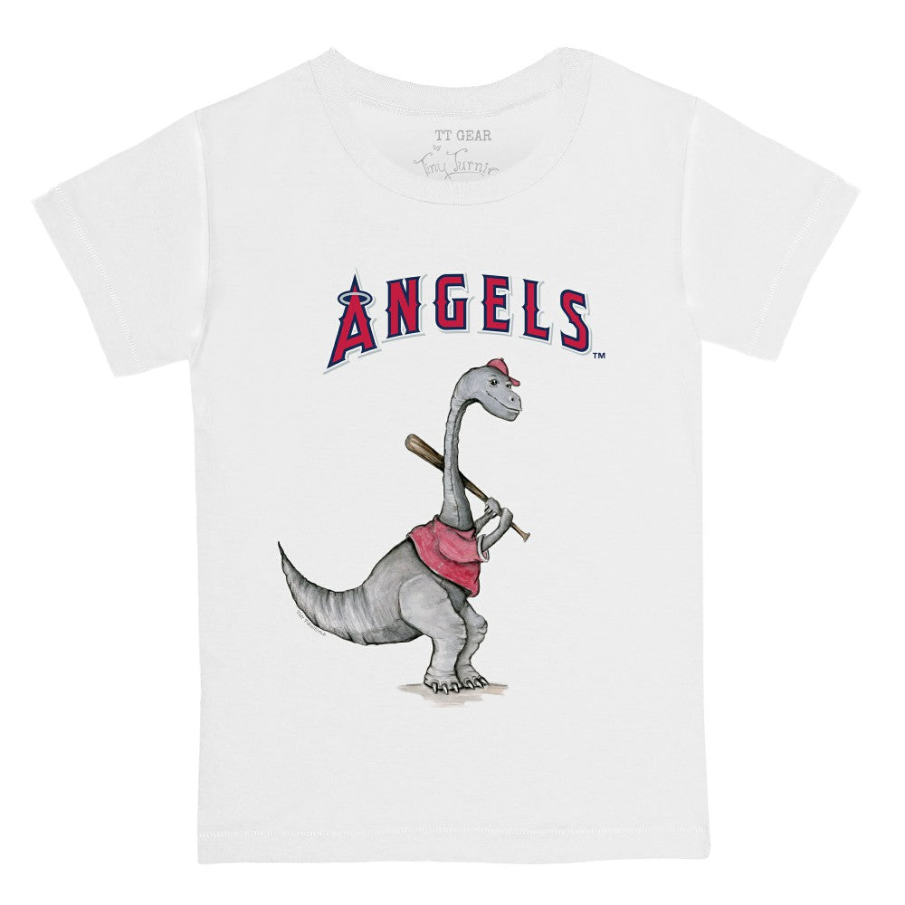 MLB Los Angeles Angels Tiny Turnip Youth Bronto Logo T-Shirt