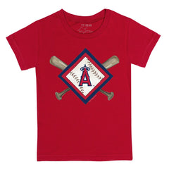 MLB Los Angeles Angels Tiny Turnip Youth Diamond Cross Bats T-Shirt